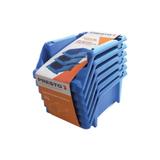 Kit de 4 Gavetas práticas empilhavéis nº5 Azul - Presto - 12516A