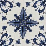 Kit De 5 Unidades Do Adesivo Azulejo Ladrilho Hidráulico 30x30-KAL-12 - Lubrano decor