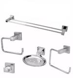 Kit de acessórios 5 peças quadrado lucca duplo - Sigma metais