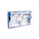 Kit de Acessórios para Banheiro Bonno com 6 Peças Verde - Aquaplás