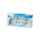 Kit de Acessórios para Banheiro com Toalha Eco com 6 Peças Cromado - Expambox