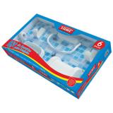 Kit De Acessórios Para Banheiro Fame 6 Peças Branco