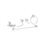Kit de Acessórios para Banheiro Flex com 5 Peças Cromado - Deca