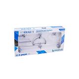 Kit de Acessórios para Banheiro Ideale com 5 Peças Cristal - Aquaplás