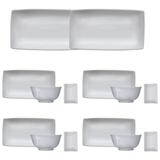Kit De Bandejas Sushi 14 Peças Em Porcelana 4439014.00 Germer