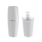 Kit de Banheiro Porta Escova Porta Sabonete Líquido Branco - Ou