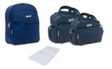 Kit de bolsa bebê maternidade com mochila Marinho Retrô - Griff