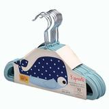 Kit De Cabides Infantis De Veludo 10 Unidades - Azul - 3 Sprouts