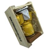 Kit de Café Individual - Amarelo - Demolição com engradado - Utensilios do chef