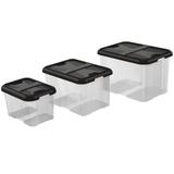 Kit de Caixas Organizadoras UZ Utilidades, 3 Peças - UZ345