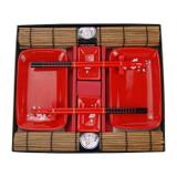 Kit de comida japonesa p 2 pesoas 31cm x 27cm x 3,3cm - Btc decor