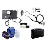 Kit de Enfermagem com Aparelho de Pressão e Estetoscópio Rappaport Premium + Oxímetro de pulso - G-Tech -