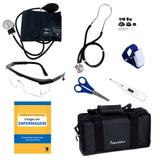 Kit De Enfermagem Completo P/ Estágio Com 7 Itens + Bolsa - Premium