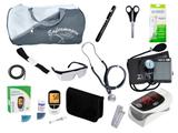 Kit de Enfermagem Super Luxo com Aparelho de Pressão Cinza Premium