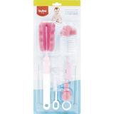 Kit De Escovas Para Mamadeiras E Canudos Rosa Buba 7291 - Buba baby