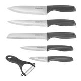 Kit de Facas em Aço Inox 5 Peças + Descascador de Legumes - Uny home