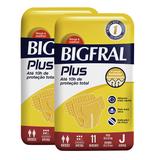Kit de Fraldas Adultas Bigfral Plus Juvenil - 22 Unidades