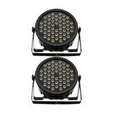 KIT de Iluminação 2 Canhões de LED T-Rex Par 64 Slim 54 RGBW 5W (par)
