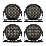 KIT de Iluminação 4 Canhões de LED T-Rex Par 64 Slim 54 RGBW 5W (4Un)