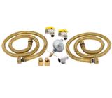 Kit de Instalação Dupla para Cooktop e Forno Original para Gás de Botijão - CJ-W10866791_2GLP - Brastemp