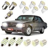 Kit de Lampadas Led Opala Diplomata Comodoro Ré Branca Xenon - Mfl