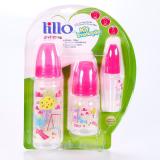Kit de mamadeiras lillo evolução rosa
