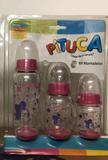 Kit de mamadeiras pituca rosa