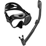 Kit de Mergulho Máscara+Respirador Cressi Frameless & Supernova Dry
