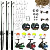 Kit De Pesca Completo Suporta 6kg 3 Vara 3 Molinete E Itens - Marine xingu maruri