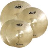 Kit de Pratos Zeus Brilliant Set C 14" 16" 20"