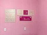 Kit de quadros decorativos Personalizados Ursa Princesa - Ref. 1001 - Fabricação própria