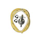 Kit de Regulador de Gás com Mangueira de 80cm Cromado - Vinigás