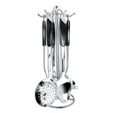 Kit de Utensílios Aço Inox 7 Peças Com Suporte Kehome 3710KH