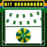 Kit Decoração 3 itens Brasil Modelo 2 - Festabox