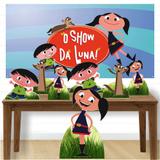 Kit decoração de festa display MDF-7pçs+painel -Show da Luna - Inove adesivos