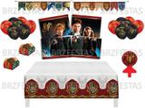Kit Decoração de Festa Harry Potter * Painel Toalha Faixa Balões Forminhas Vela - Festcolor