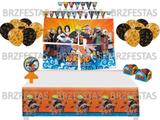 Kit Decoração de Festa Naruto * Painel + Toalha de mesa + Faixa + 25 Balões + 40 Forminhas + Vela - Festcolor