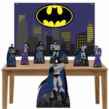 Kit decoração de festa Totem Display 7pçs+painel - Batman - Inove adesivos