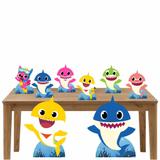 Kit Decoração de Festa Totem Display Baby Shark - 8 Peças - Inove adesivos