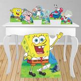 Kit decoração de festa totem e display 7pçs - Bob Esponja - Inove adesivos