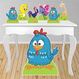 Kit decoração de festa totem e display 7pçs - Galinha Pintadinha - Inove adesivos