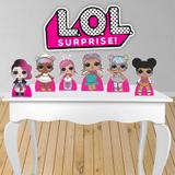 Kit decoração de festa totem e display 7pçs - LOL - Inove adesivos