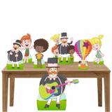 Kit decoração de festa totem e display 7pçs - Mundo Bita - Inove adesivos