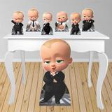 Kit decoração de festa totem e display 7pçs - O Poderoso Chefinho - Inove adesivos