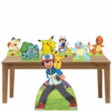 Kit decoração de festa totem e display 7peças - Pokemon - Inove adesivos