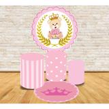 Kit Decoração Mini Table Ursinha Princesa - Fabrika de festa