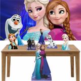 Kit decoração Totem Display 7pçs+painel - Frozen - Inove adesivos