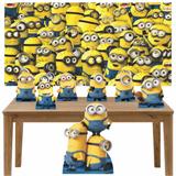 Kit decoração Totem Display 7pçs+painel - Minions - Inove adesivos