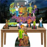 Kit decoração Totem Display 7pçs+painel - Scooby Doo - Inove adesivos
