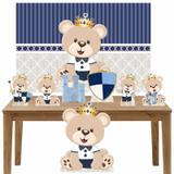 Kit decoração Totem Display 7pçs+painel - Ursinho Principe - Inove adesivos